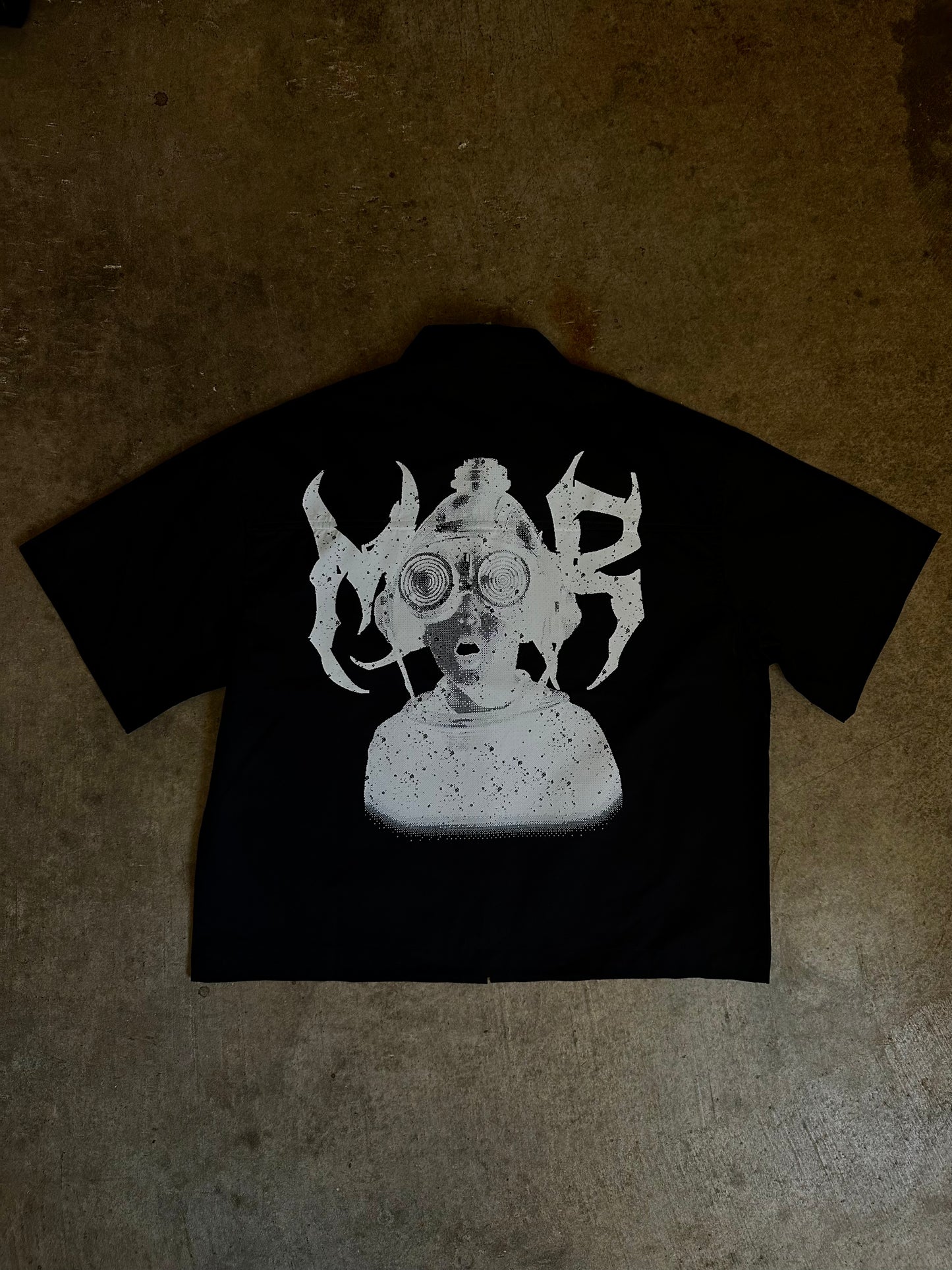Mind control Black button up