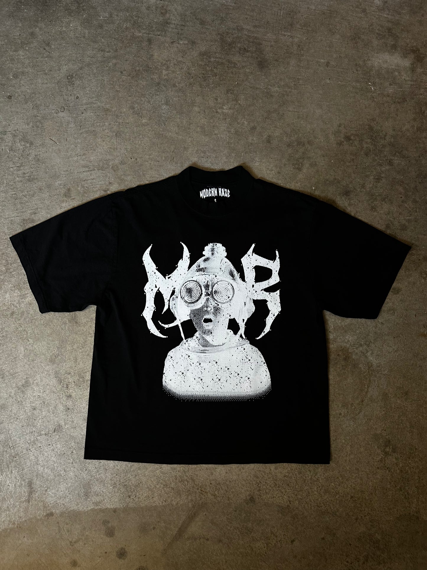 Mind Control Black Rhinestone Tee