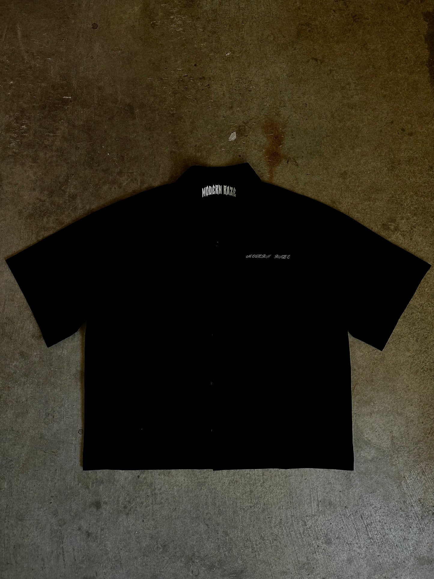 Mind control Black button up