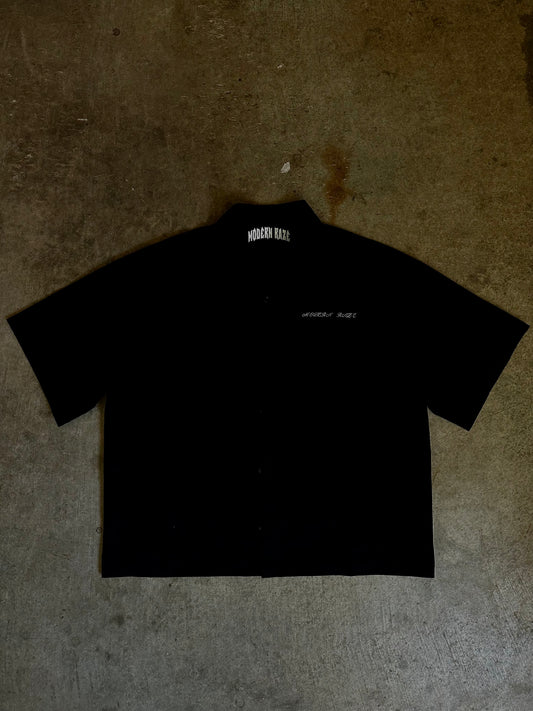Mind control Black button up
