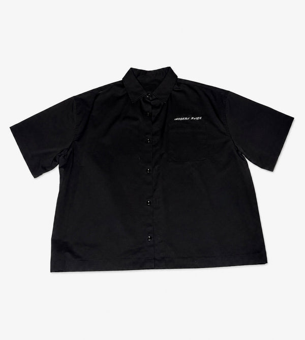 Mind control Black button up